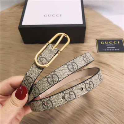 Gucci 2021 Women's Leather Belt,1.5cm,GUBT0211 - 구찌 2021 여성용 레더 벨트,1.5cm,베이지