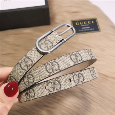 Gucci 2021 Women's Leather Belt,1.5cm,GUBT0212 - 구찌 2021 여성용 레더 벨트,1.5cm,베이지