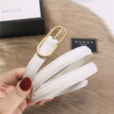 Gucci 2021 Women's Leather Belt,1.5cm,GUBT0213 - 구찌 2021 여성용 레더 벨트,1.5cm,화이트