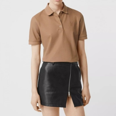 Burberry  Womens Logo Cotton Short Sleeved Tshirts Camel - 버버리 2021 여성 로고 코튼 반팔티 Bur04019x Size(s - xl) 카멜