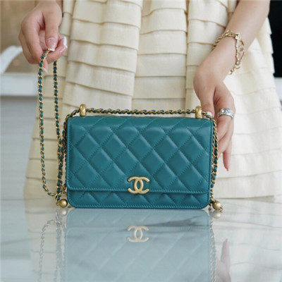 [럭셔리한]Chanel 2021 Women's Leather Cross Bag,19.5cm,CHAB1711 - 샤넬 2021 여성용 레더 크로스백,19.5cm,그린