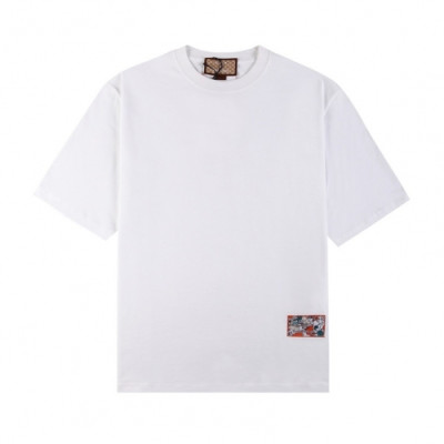 Balenciaga  Mm/Wm Logo Cotton Short Sleeved Tshirts White - 발렌시아가 2021 남/녀 로고 코튼 반팔티 Bal01123x Size(xs - l) 화이트