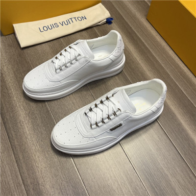 Louis Vuitton 2021 Men's Leather Sneakers,LOUS2165 - 루이비통 2021 남성용 레더 스니커즈,Size(240-270),화이트