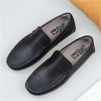 Salvatore Ferragamo 2021 Men's Leather Loafer,FGMS0575 - 페라가모 2021 남성용 레더 로퍼,Size(240-270),블랙