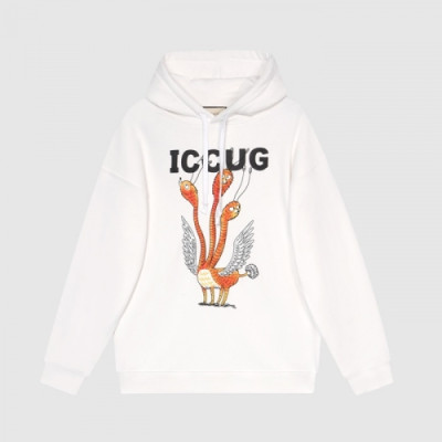 Gucci  Mm/wm Logo Casual Oversize Cotton Hoodie White - 구찌 2021 남/녀 로고 캐쥬얼 오버사이즈 코튼 후드티 Guc03890x Size(s - l) 화이트