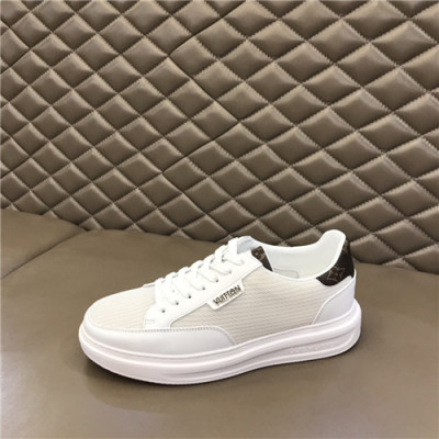 Louis Vuitton 2021 Men's Leather Sneakers,LOUS2180 - 루이비통 2021 남성용 레더 스니커즈,Size(240-270),화이트