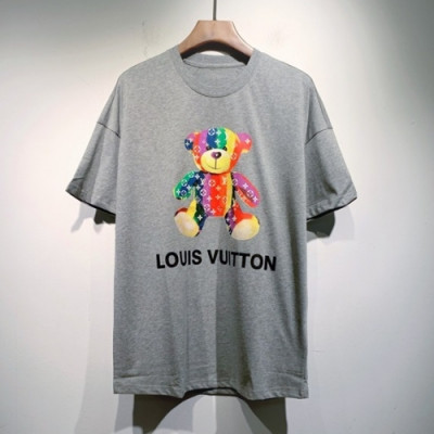 Louis vuitton  Mm/Wm Logo Short Sleeved Tshirts Gray - 루이비통 2021 남/녀 로고 반팔티 Lou03416x Size(s - 2xl) 그레이