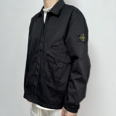 [매장판]Stone Island   Mens Basic Casual Jackets Black - 스톤아일랜드 2021 남성 베이직 캐쥬얼 자켓 Sto0350x Size(m - 2xl) 블랙