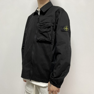 [캐쥬얼]Stone Island   Mens Basic Casual Jackets Black - 스톤아일랜드 2021 남성 베이직 캐쥬얼 자켓 Sto0352x Size(m - 2xl) 블랙