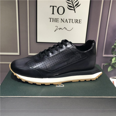 Berluti 2021 Men's Leather Sneakers,BERTS0287 - 벨루티 2021 남성용 레더 스니커즈,Szie(240-270),블랙