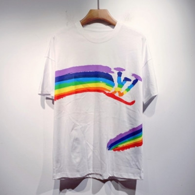 Louis vuitton  Mm/Wm Logo Short Sleeved Tshirts White - 루이비통 2021 남/녀 로고 반팔티 Lou03441x Size(s - 2xl) 화이트