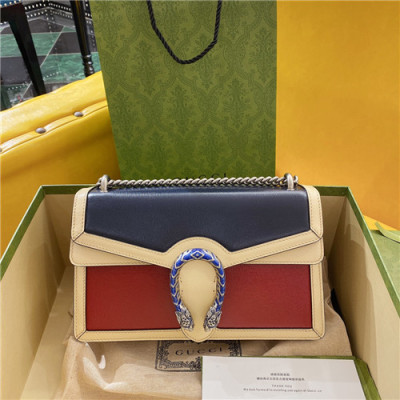 [럭셔리한]Gucci 2021 GG Dionysus Shoulder Bag,28cm,GUB1321 - 구찌 2021 GG 디오니서스 숄더백,28cm,네이비+레드