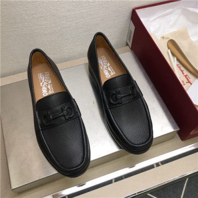 Salvatore Ferragamo 2021 Men's Leather Loafer,FGMS0596 - 페라가모 2021 남성용 레더 로퍼,Size(240-270),블랙