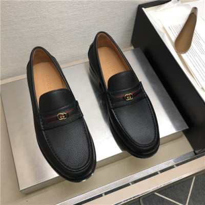 Gucci 2021 Men's Leather Loafer,GUCS1615 - 구찌 2021 남성용 레더 로퍼,Size(240-270),블랙