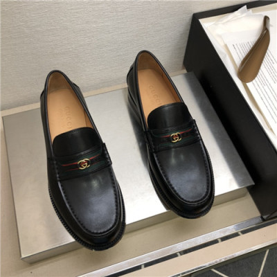 Gucci 2021 Men's Leather Loafer,GUCS1616 - 구찌 2021 남성용 레더 로퍼,Size(240-270),블랙