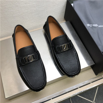 Ermenegildo Zegna 2021 Men's Loafer,ZEGS0043 - 제냐 2021 남성용 레더 로퍼,Size(240-270),블랙