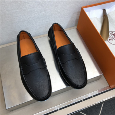 Hermes 2021 Men's Leather Loafer,HERS0526 - 에르메스 2021 남성용 레더 로퍼,Size(240-270),블랙