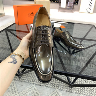 Hermes 2021 Men's Leather Oxford Shoes,HERS0535 - 에르메스 2021 남성용 레더 옥스퍼드,Size(240-270),카키