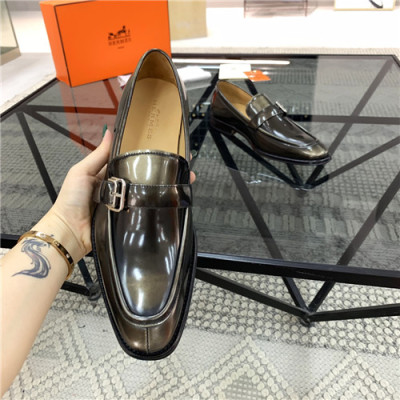 Hermes 2021 Men's Leather Oxford Shoes,HERS0538 - 에르메스 2021 남성용 레더 옥스퍼드,Size(240-270),카키