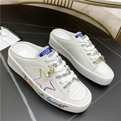 Golden Goose 2021 Women's Leather Mule,GGDBS0035 - 골든구스 2021 여성용 레더 뮬,Size(225-250),화이트