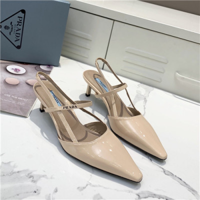 Prada 2021 Women's Leather Sandal,PRAS0826 - 프라다 2021 여성용 레더 샌들,Size(225-250),베이지