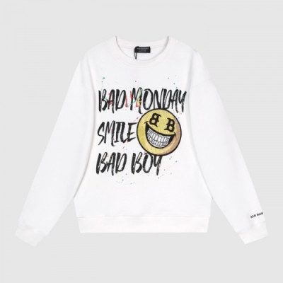 BAD MONDAY   Mm/Wm Logo Oversize Cotton Thirts White - BAN MONDAY 2021 남/녀 로고 오버사이즈 코튼 맨투맨 Bad0015x Size(xs - l) 화이트