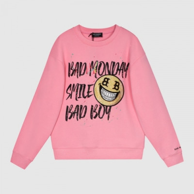 BAD MONDAY   Mm/Wm Logo Oversize Cotton Thirts Pink - BAN MONDAY 2021 남/녀 로고 오버사이즈 코튼 맨투맨 Bad0013x Size(xs - l) 핑크