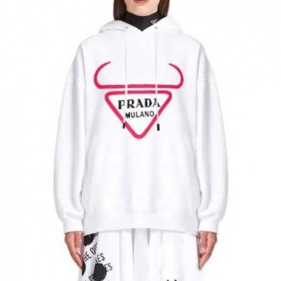 Prada  Mm/Wm Casual Cotton Hoodie White - 프라다 2021 남/녀 캐쥬얼 코튼 후드티 Pra02351x Size(s - l) 화이트