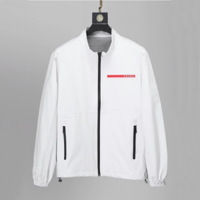 Prada  Mens Logo Casual Jackets White - 프라다 2021 남성 로고 캐쥬얼 자켓 Pra02367x Size(m - 2xl) 화이트