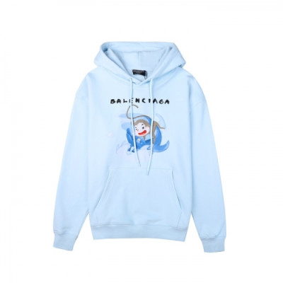 Balenciaga  Mm/Wm Logo Cotton Hoodie Blue - 발렌시아가 2021 남/녀 로고 코튼 후디 Bal01169x Size(xs - m) 블루