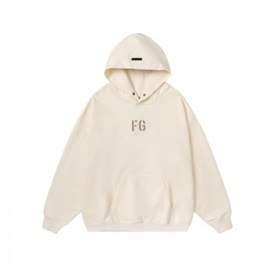 Fear of god  Mm/Wm Logo Oversize Cotton Hoodie Ivory - 피어오브갓 2021 남/녀 로고 오버사이즈 코튼 후드티 Fea0337x Size(s - xl) 아이보리