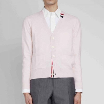 Thom Browne  Mm/Wm Strap V-neck Cardigan Pink - 톰브라운 2021 남/녀 스트랩 브이넥 가디건 Thom01409x Size(1 - 4) 핑크