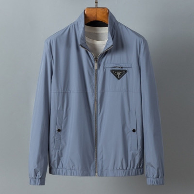 Prada  Mens Logo Casual Jackets Blue - 프라다 2021 남성 로고 캐쥬얼 자켓 Pra02378x Size(m - 3xl) 블루