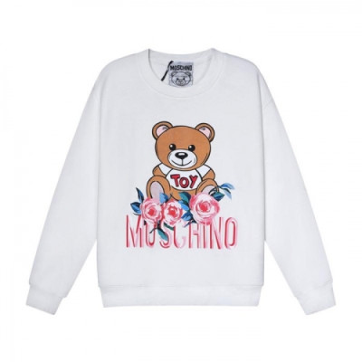 Moschino  Mm/Wm Crew-neck Cotton Tshirts White - 모스키노 2021 남/녀 크루넥 코튼 맨투맨 Mos0198x Size(s - l) 화이트