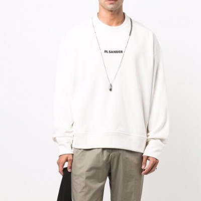 Jil Sander  Mm/Wm Basic Crew-neck Cotton Tshirts  - 질샌더 2021 남/녀 베이직 크루넥 코튼 긴팔티 Jil0024x Size(s - l) 화이트