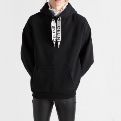 Celine  Mm/Wm Logo Cotton Hoodie Black - 셀린느 2021 남/녀 로고 코튼 후디 Cel0158x Size(s - l) 블랙