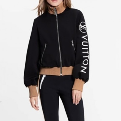 Louis vuitton  Womens Logo Wind-proof Jackets Black - 루이비통 2021 여성 로고 방풍 자켓 Lou03593x Size(s - l) 블랙