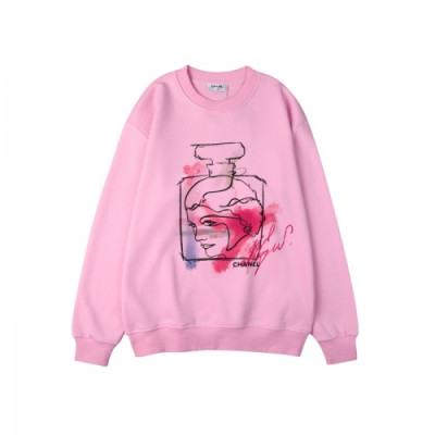 Chanel  Womens Crew-neck Logo Cotton Tshirts Pink - 샤넬 2021 여성 크루넥 로고 코튼 긴팔티 Cnl0793x Size(s - l) 핑크