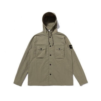 Stone Island  Mens  Logo Cotton Hoodie Khaki - 스톤아일랜드 2021 남성 로고 코튼 후디 Sto0361x Size(m - 2xl) 카키