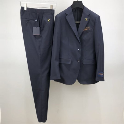 루이비통 남성 네이비 슈트 셋트 - Louis vuitton Mens Navy Jackets - lv0375x