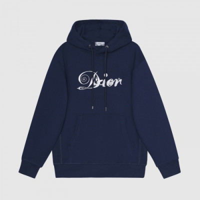 Dior  Mm/Wm  Logo Casual Cotton Hoodie Blue - 디올 2021 남/녀 로고 캐쥬얼 코튼 후디 Dio01503x Size(xs - l) 블루