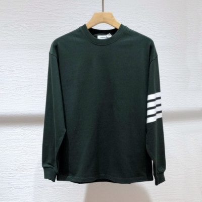 Thom Browne  Mens Strap Crew-neck Cotton Tshirts Green - 톰브라운 2021 남성 스트랩 크루넥 코튼 긴팔티 Thom01451x Size(xs - l) 그린