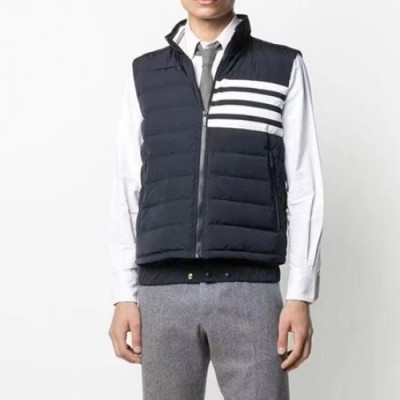 Thom Browne  Mens Patch Logo Down Pedding Vest Navy - 톰브라운 2021 남성 패치 로고 다운 패딩 조끼 Thom01462x Size(1 - 4) 네이비