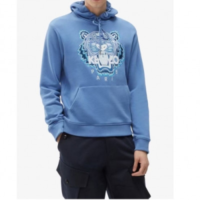 Kenzo Mm/Wm Signature Tiger Cotton Hoodie Blue - 겐조 2021 남/녀 시그니처 타이거 코튼 후드티 Ken0168x