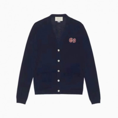 Gucci  Mm/Wm Trendy V-neck Cardigan Navy - 구찌 2021 남/녀 트렌디 브이넥 가디건 Guc04443x Size(s - xl) 네이비