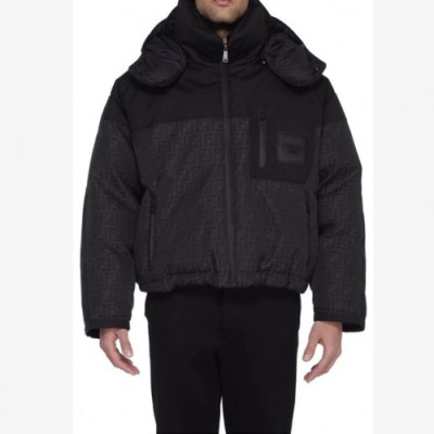 Fendi  Mens Logo Casual Down Jackets Black - 펜디 2021 남성 로고 캐쥬얼 다운 자켓 Fen01057x Size(m - 2xl) 블랙