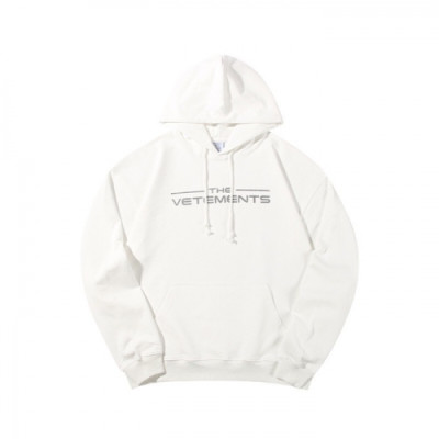 Vetements  Mm/Wm Logo Oversize Cotton Hoodie White - 베트멍 2021 남/녀 로고 오버사이즈 코튼 후드티 Vet0219x Size(xs - l) 화이트