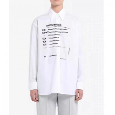 Maison margiela Mens White Shirts - 메종 마르지엘라 남성 프린팅 셔츠 - mai67x 