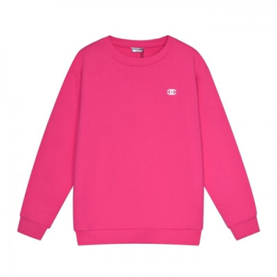 Chanel  Womens Crew-neck Logo Cotton Tshirt Pink - 샤넬 2021 여성 크루넥 로고 코튼 긴팔티 Cnl0810x Size(s - l) 핑크