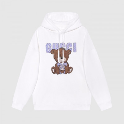 Gucci  Mm/Wm Logo Casual Hoodie White - 구찌 2021 남/녀 로고 캐쥬얼 후드티 Guc04452x Size(s - l) 화이트